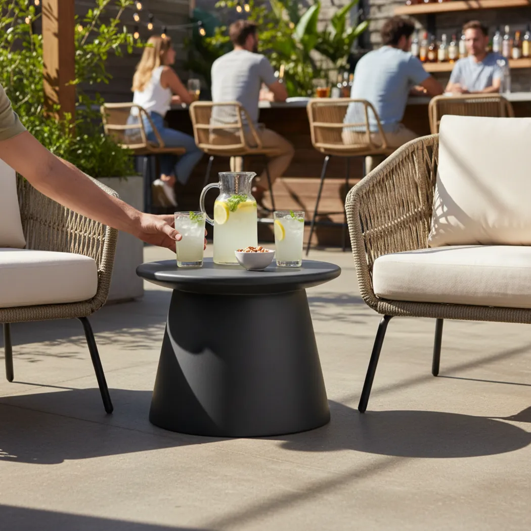 Outdoor Tulda Gray Cocktail Table - Thumbnail - Image 3