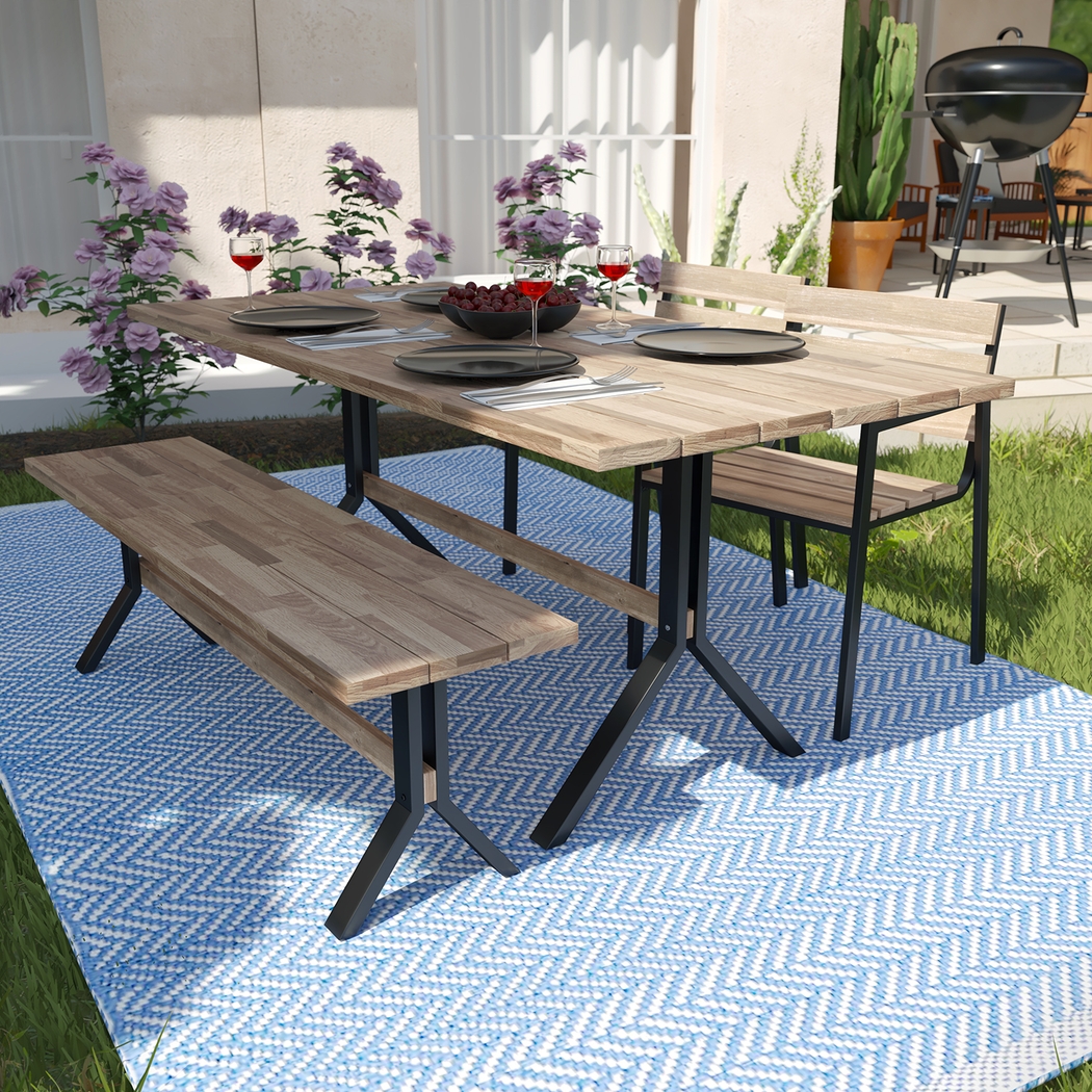 Vermissa Natural Outdoor Dining Table - Thumbnail - Image 6