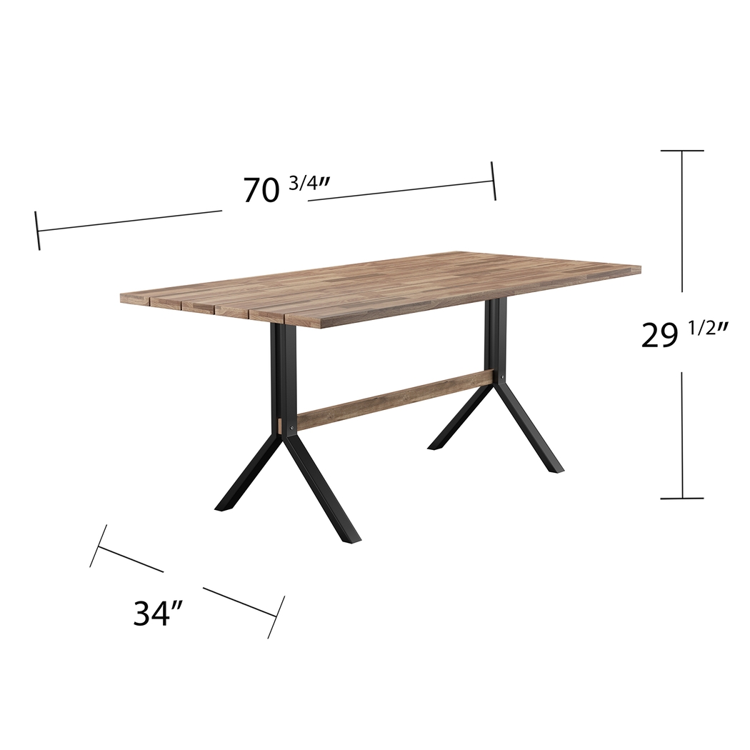 Vermissa Natural Outdoor Dining Table - Thumbnail - Image 7
