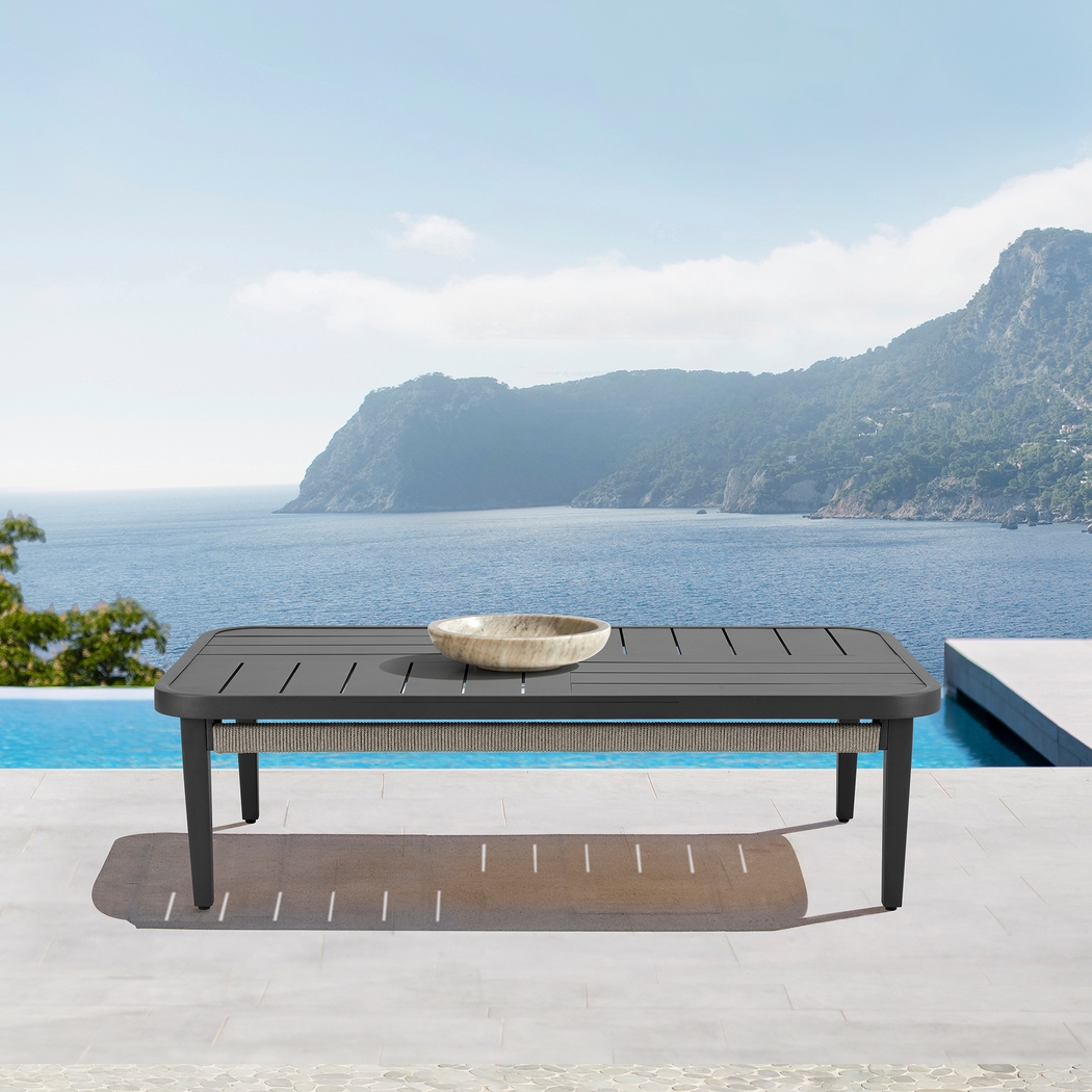 Outdoor Virdover Gray Cocktail Table - Thumbnail - Image 2