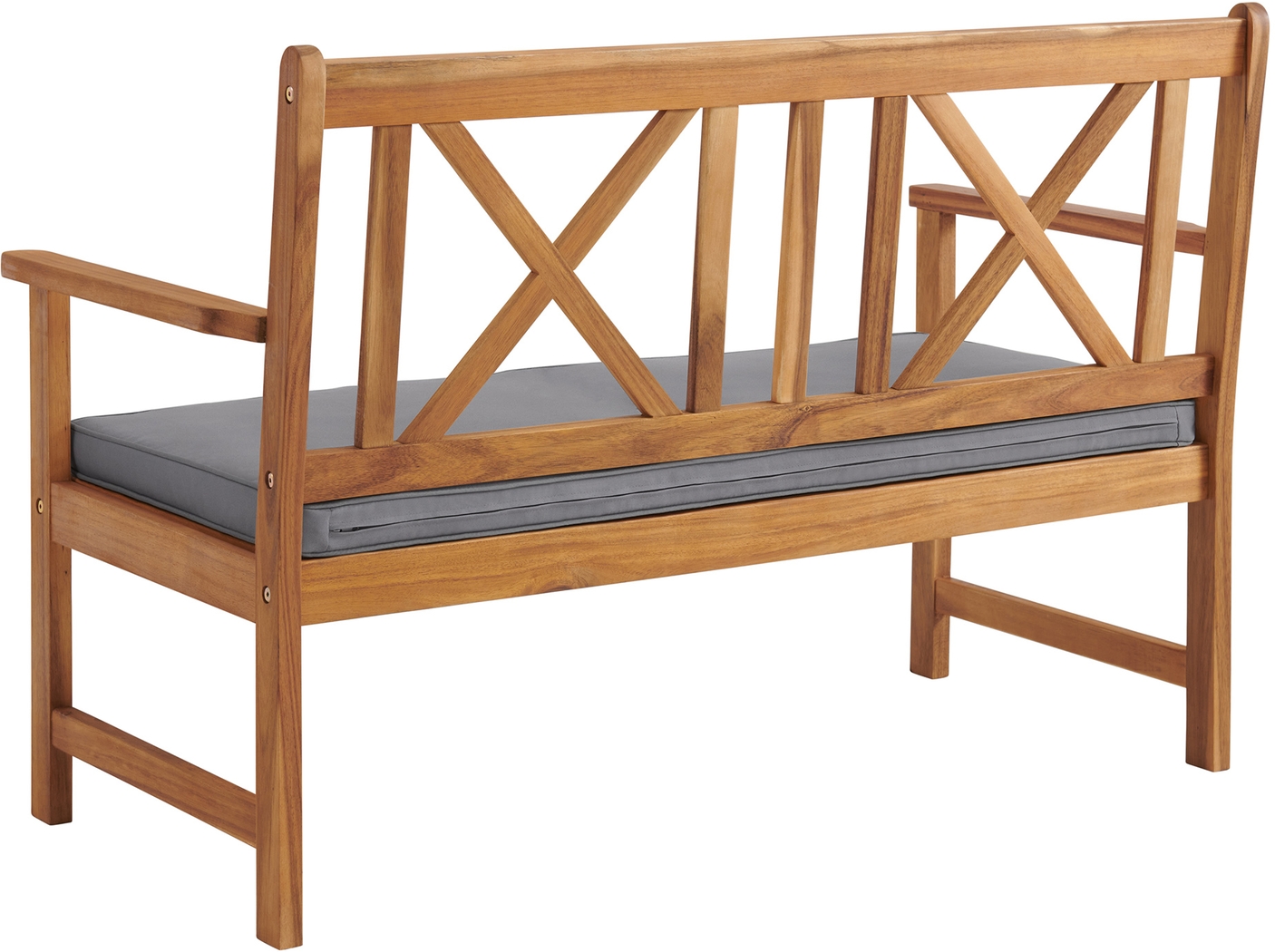 Outdoor Voelker Brown Bench and Cocktail Table Set - Thumbnail - Image 3