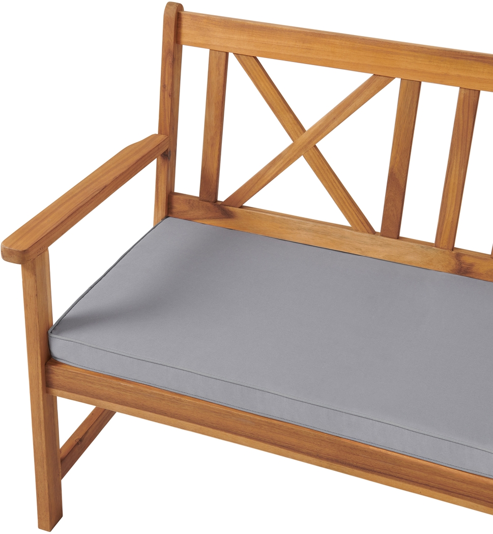 Outdoor Voelker Brown Bench and Cocktail Table Set - Thumbnail - Image 7