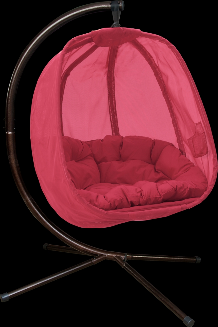 Outdoor Waseca Red Hanging Chair - Thumbnail - Image 1