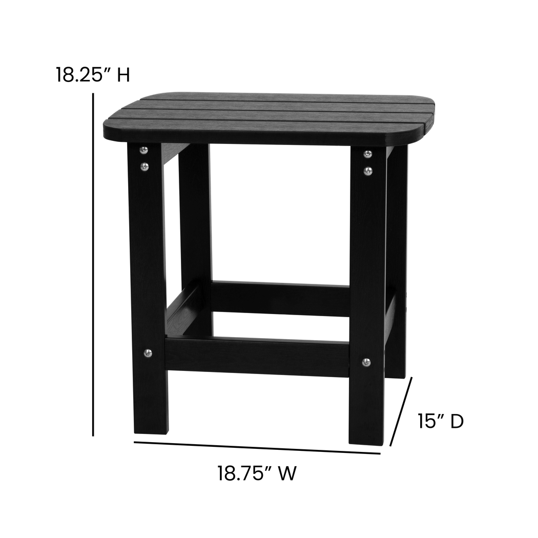 Outdoor Winnie Elle Black Rocking Chairs and Accent Table - Thumbnail - Image 9