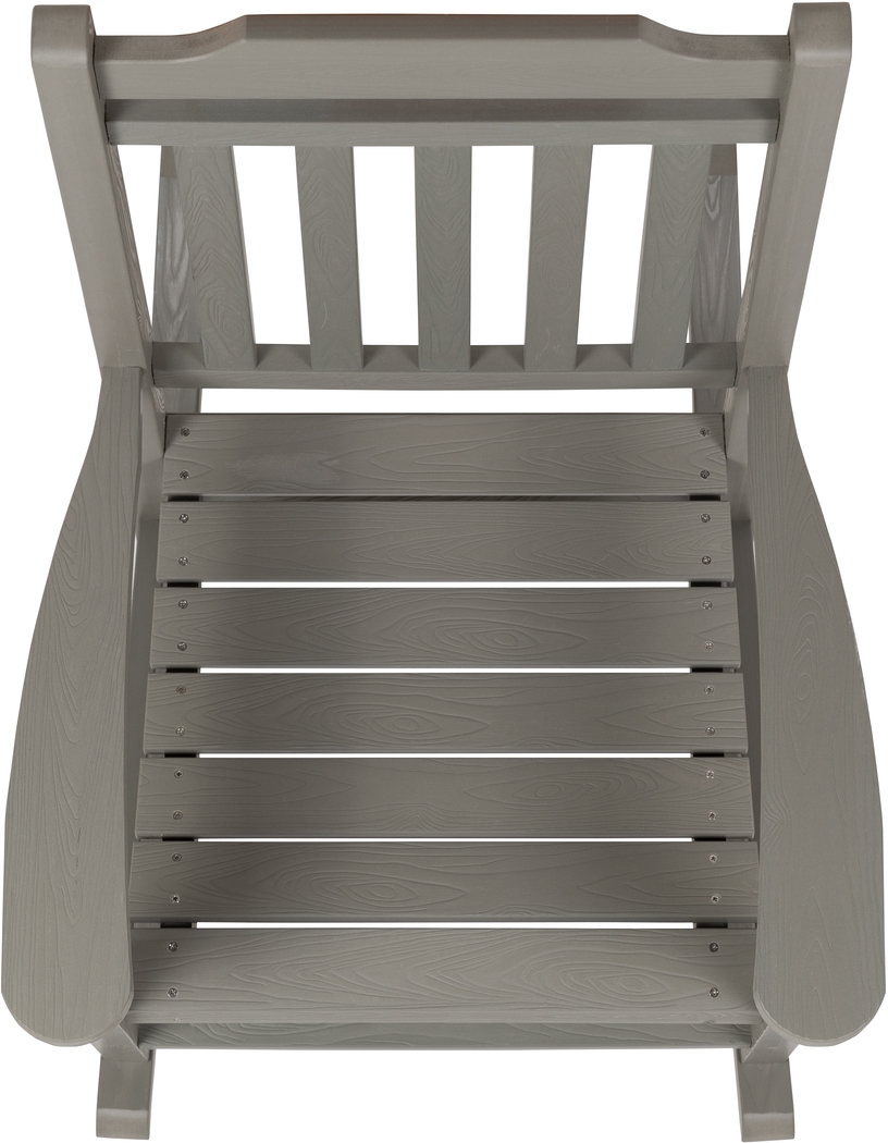 Outdoor Winnie Elle Gray Rocking Chairs and Accent Table - Thumbnail - Image 4