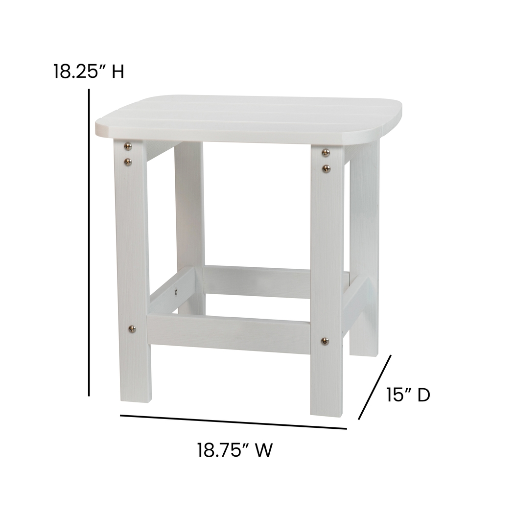 Outdoor Winnie Elle White Rocking Chairs and Accent Table - Thumbnail - Image 9