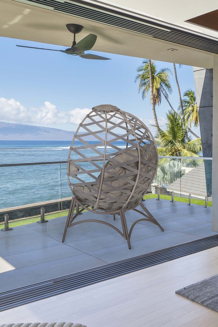 Outdoor Wispwind Beige Accent Chair - Thumbnail - Image 8