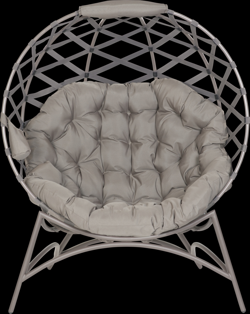 Outdoor Wispwind Beige Accent Chair - Thumbnail - Image 1