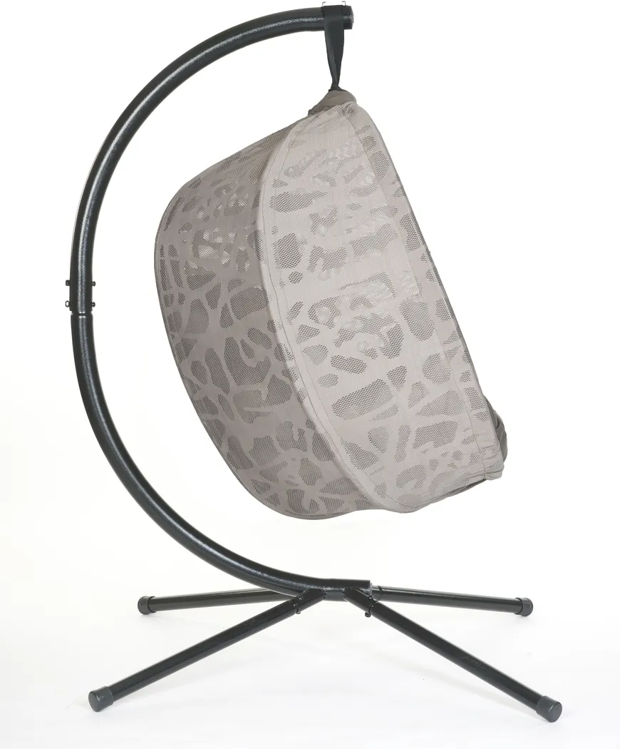 Outdoor Wolframe Beige Hanging Chair - Thumbnail - Image 3