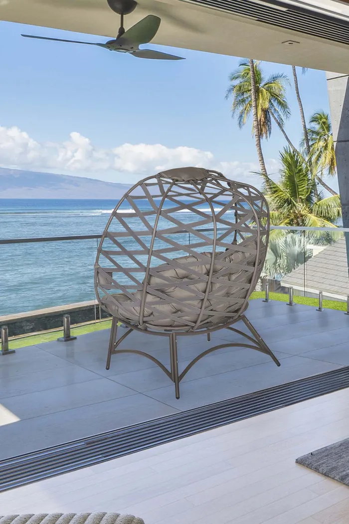 Outdoor Zabolio Beige Loveseat - Thumbnail - Image 12