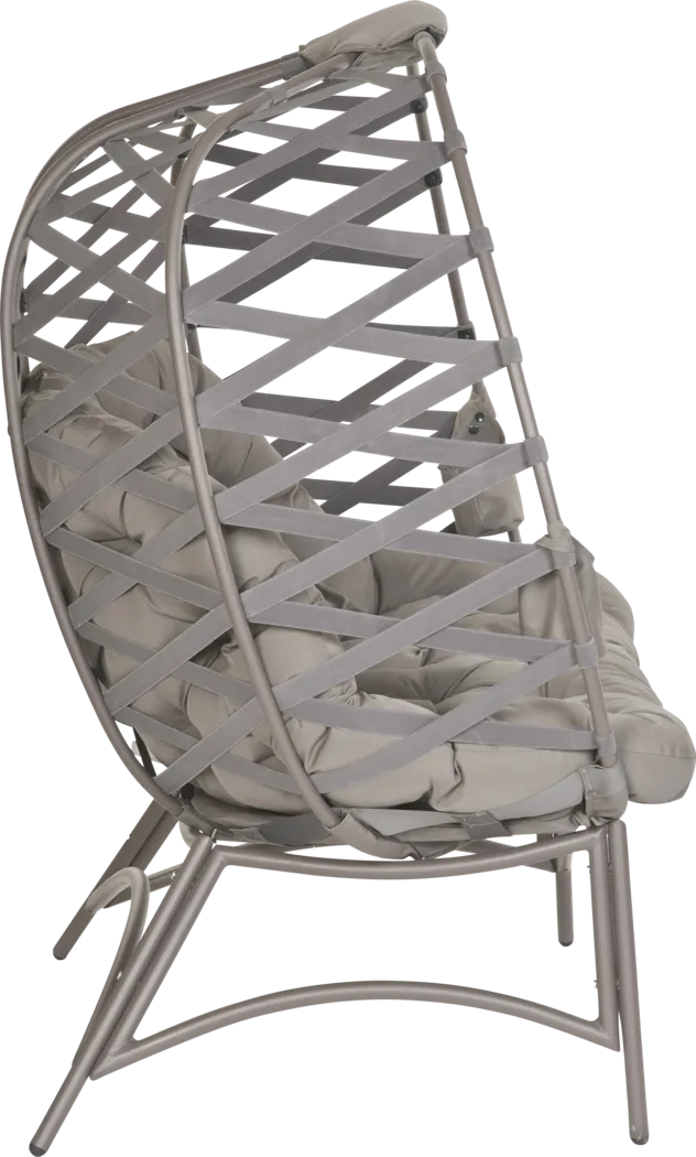 Outdoor Zabolio Beige Loveseat - Thumbnail - Image 6