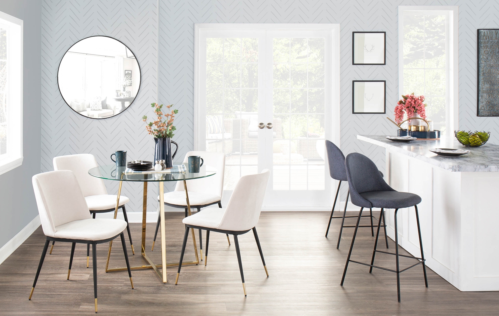 Ovalla Gold Dining Table - Thumbnail - Image 2