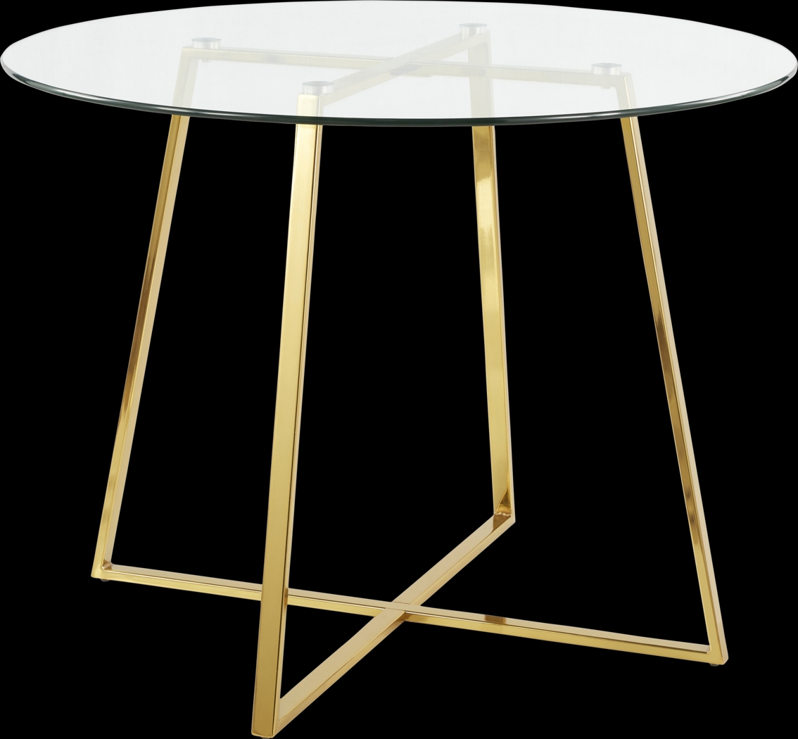 Ovalla Gold Dining Table - Thumbnail - Image 1