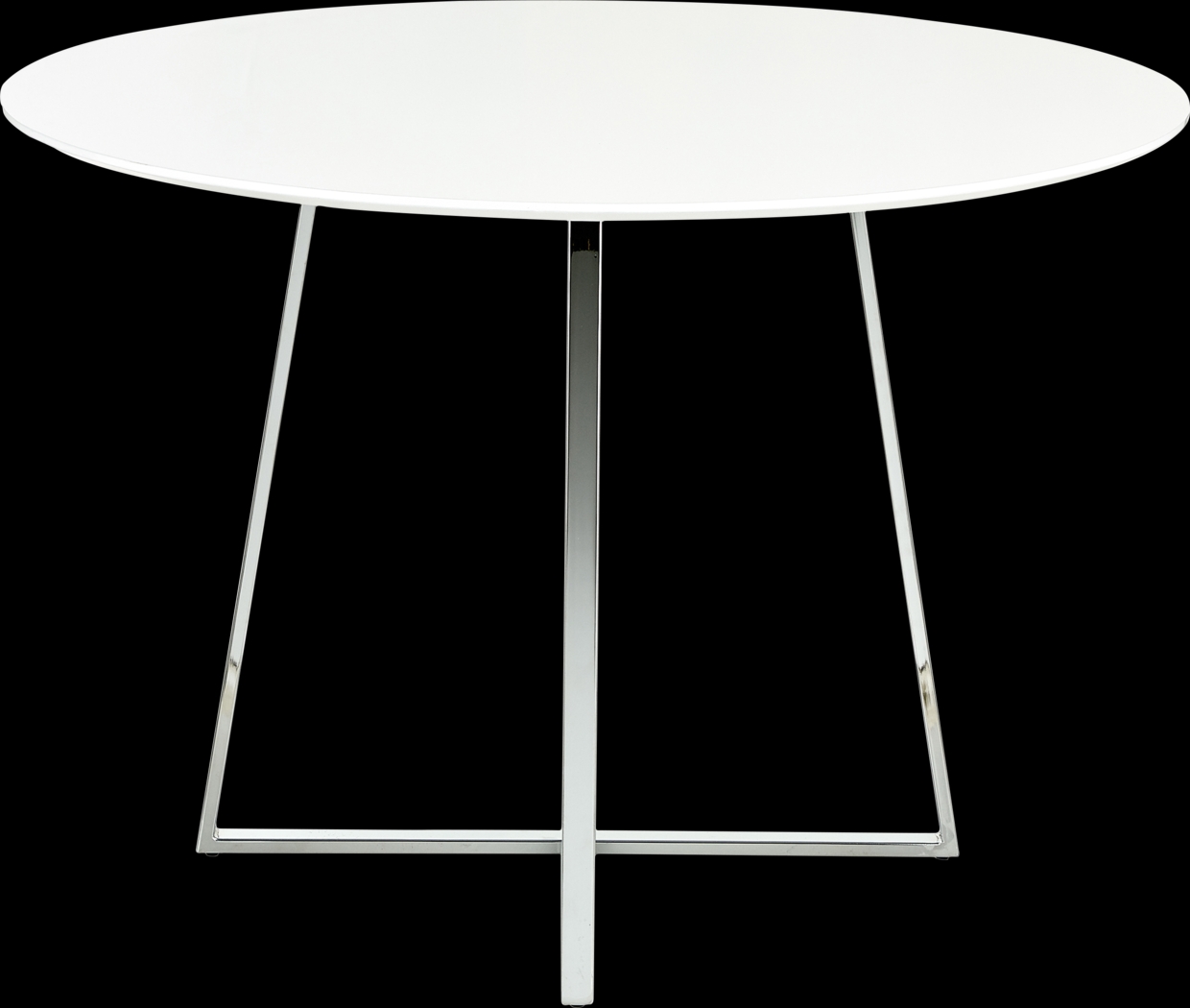 Ovalla III White Dining Table - Thumbnail - Image 2