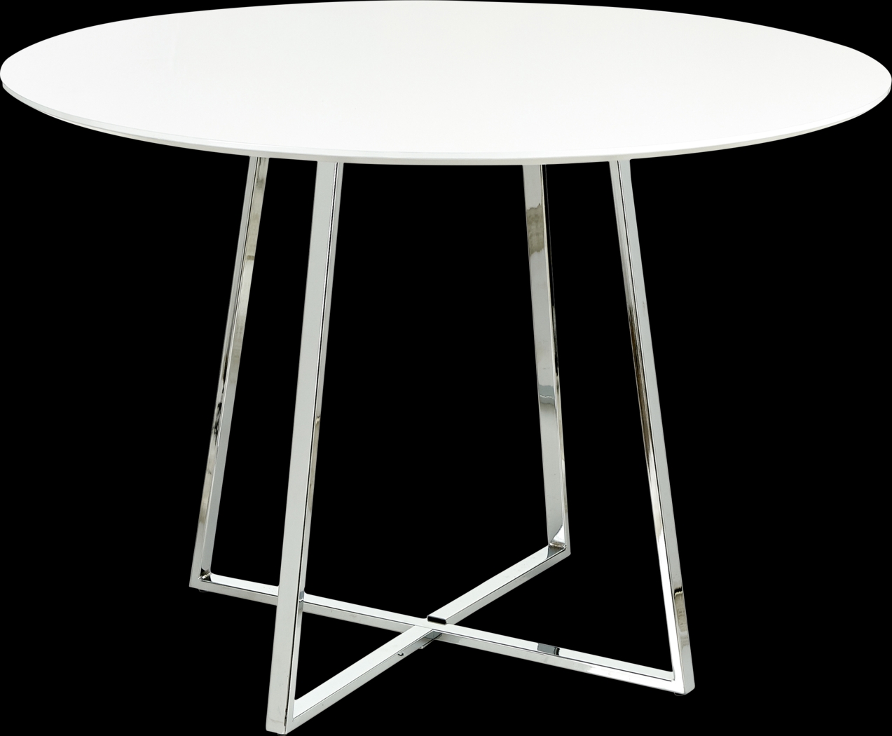 Ovalla III White Dining Table - Thumbnail - Image 1