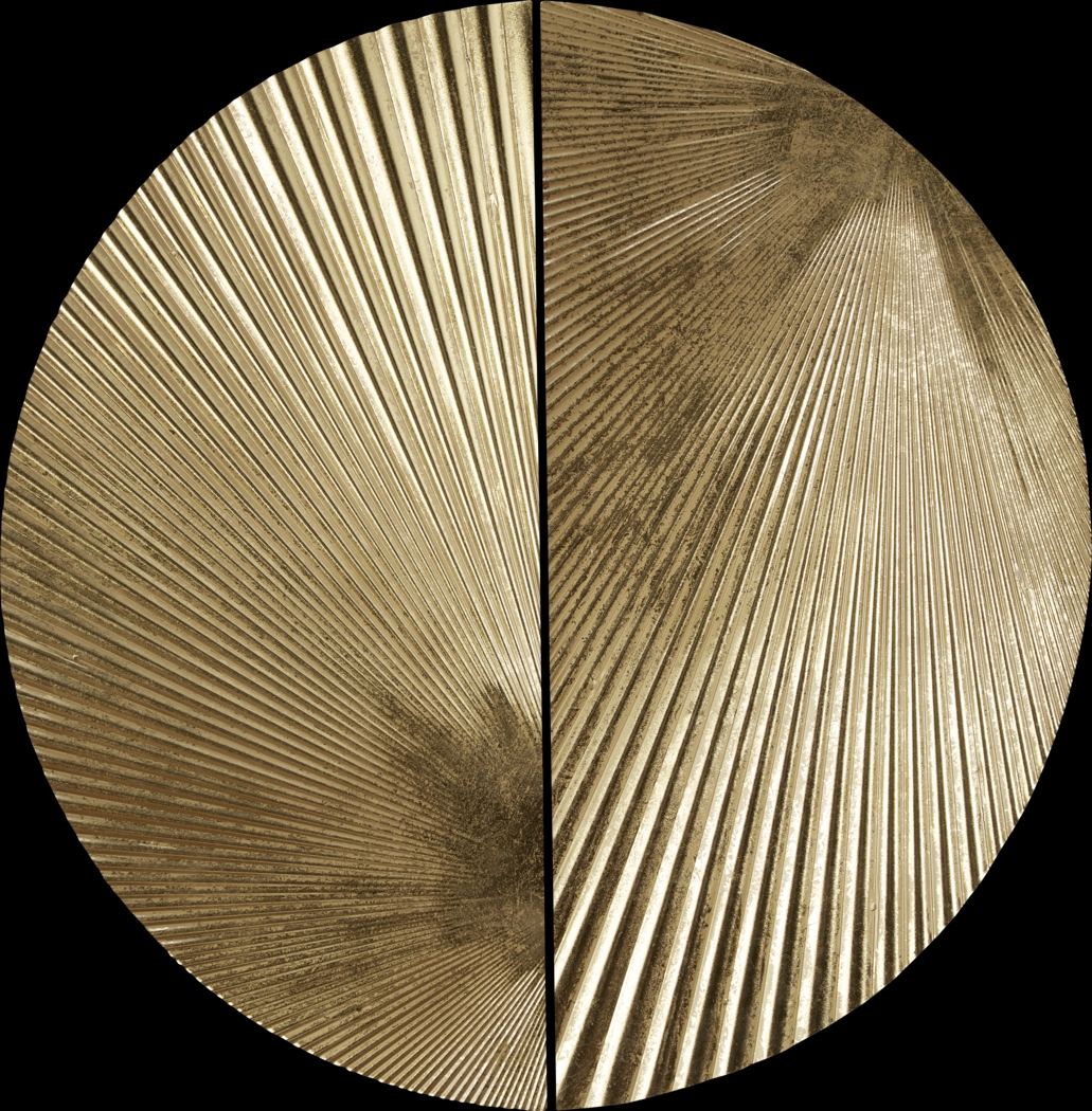 Ovalstreet Gold Wall Decor, Set of 2 - Thumbnail - Image 1