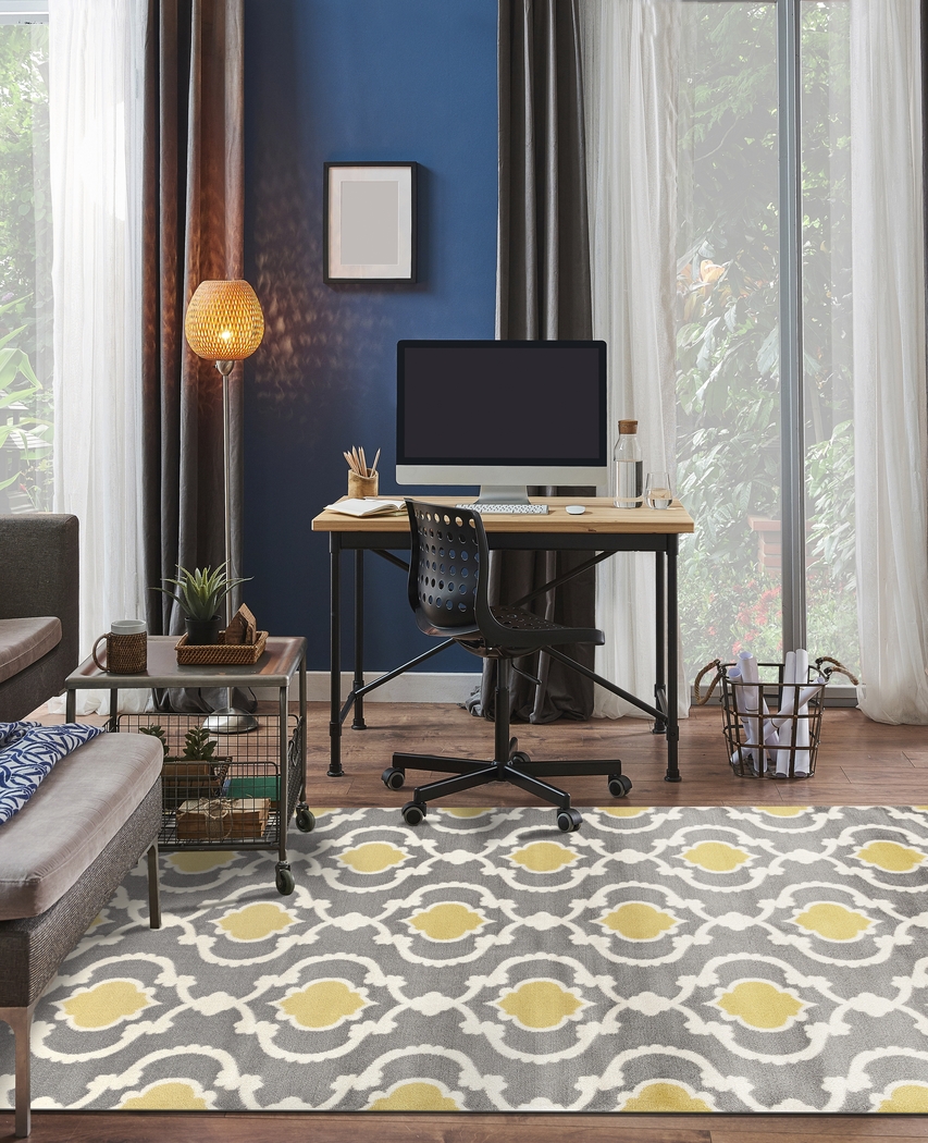 Ovellan Yellow 5'3 x 7'3 Rug - Thumbnail - Image 4