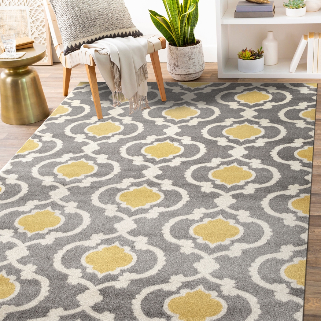Ovellan Yellow 5'3 x 7'3 Rug - Thumbnail - Image 5