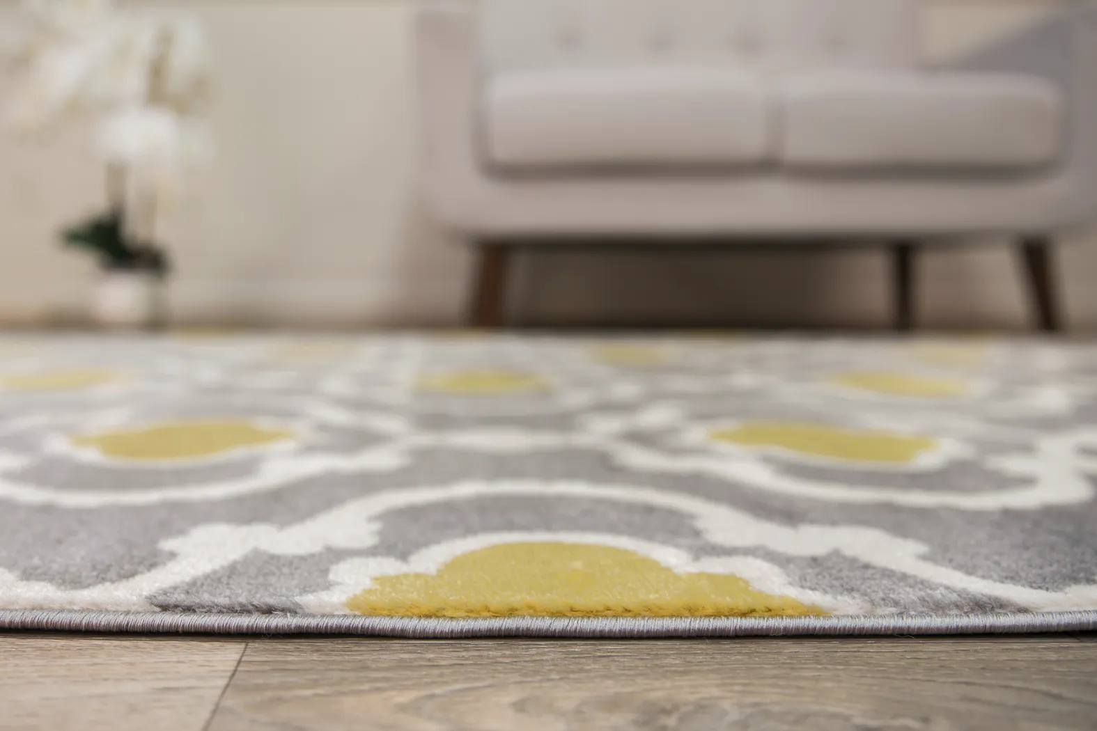 Ovellan Yellow 7'10 x 10'2 Rug - Thumbnail - Image 6