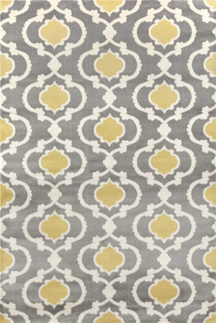 Ovellan Yellow 7'10 x 10'2 Rug - Thumbnail - Image 1