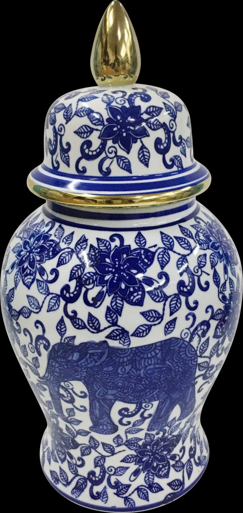 Overcross Blue Temple Jar - Thumbnail - Image 1