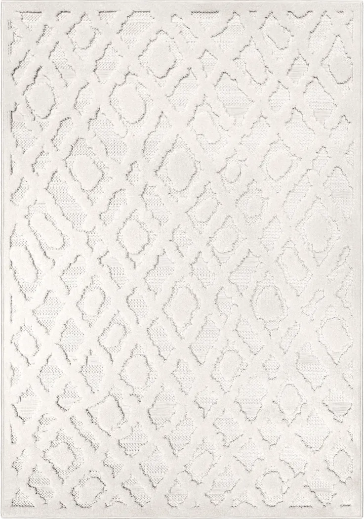 Overlea White 5'3 x 7'6 Rug - Thumbnail - Image 1