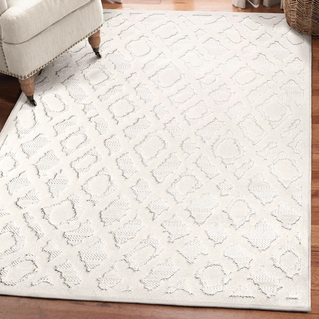 Overlea White 7'10 x 10'10 Rug - Thumbnail - Image 9
