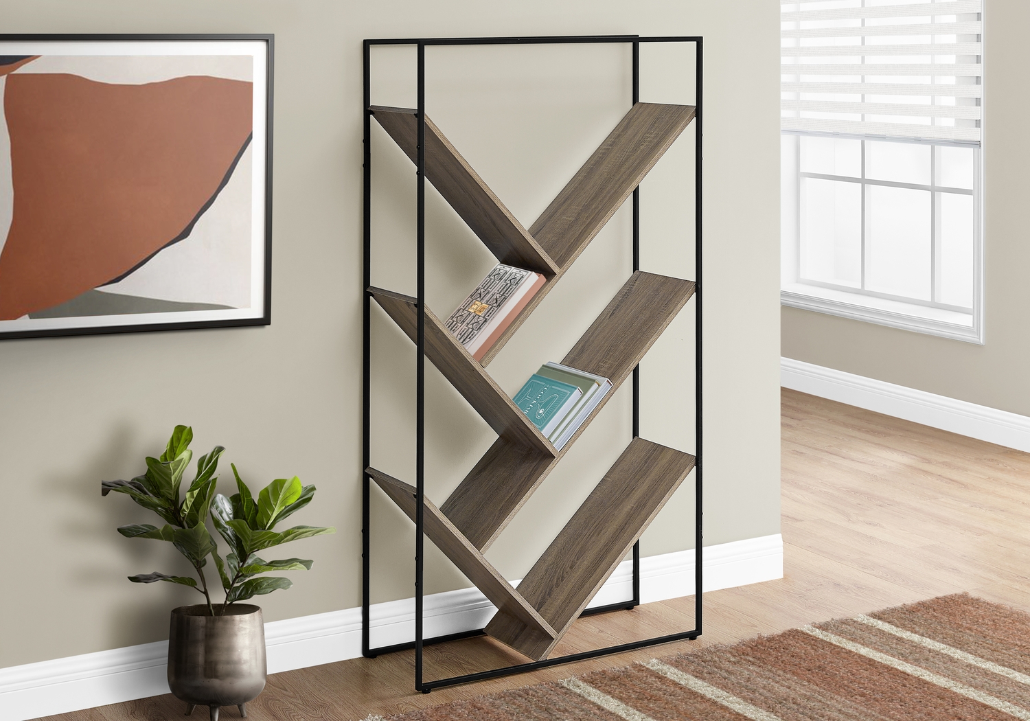 Overlook Terrace Beige Bookcase - Thumbnail - Image 2