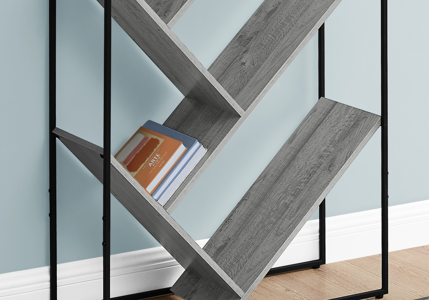 Overlook Terrace Gray Bookcase - Thumbnail - Image 3