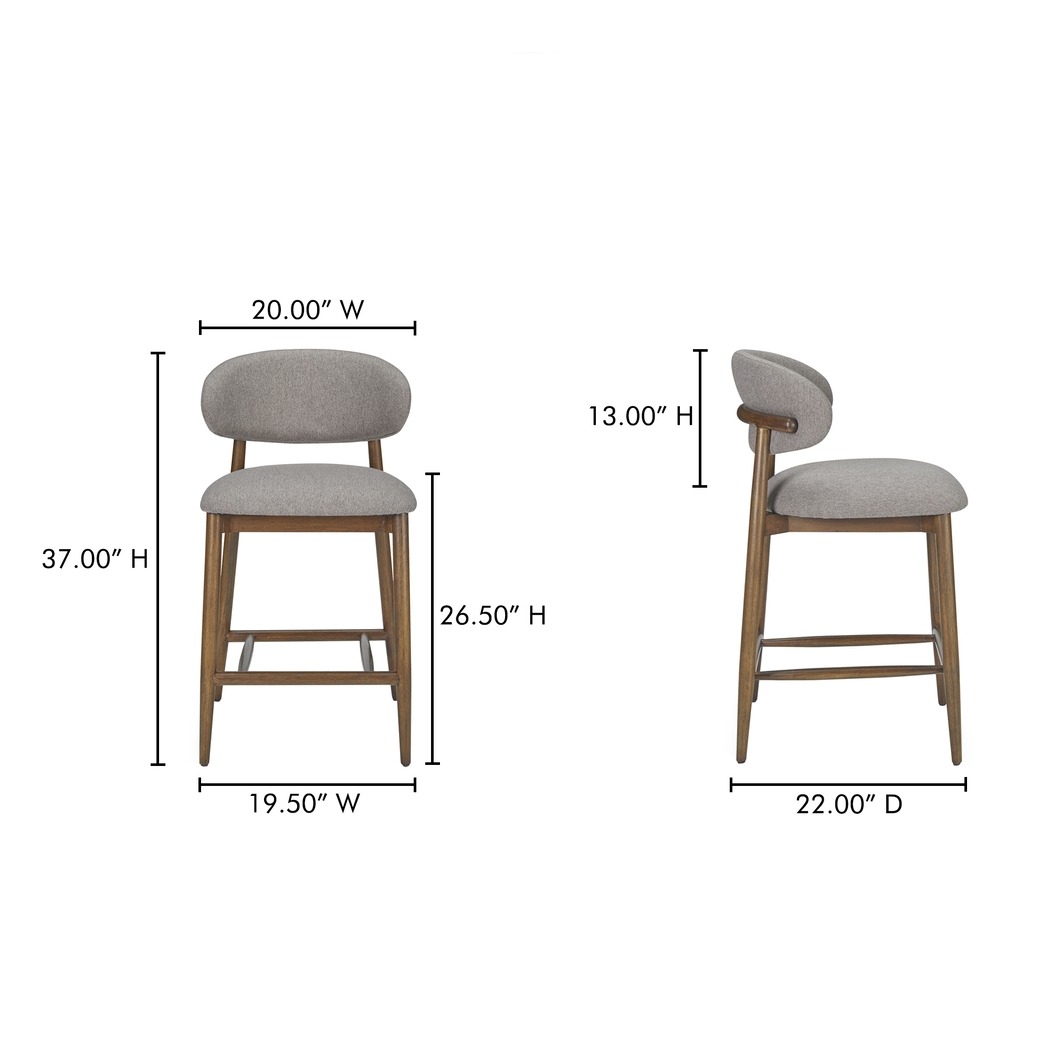 Ovihoi Brown Counter Height Stool - Thumbnail - Image 2