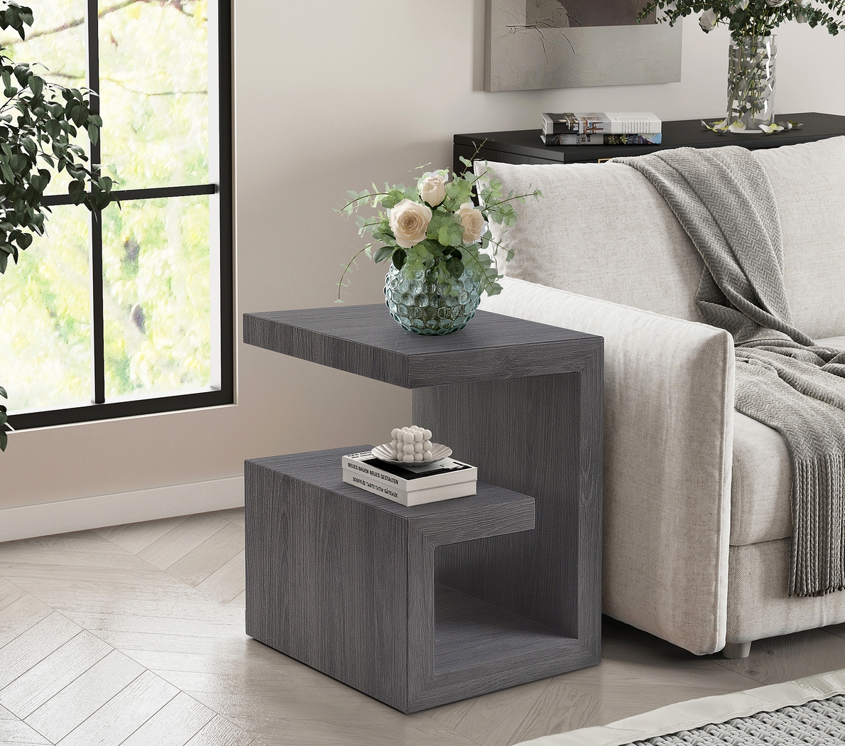 Ovita Gray End Table - Thumbnail - Image 2