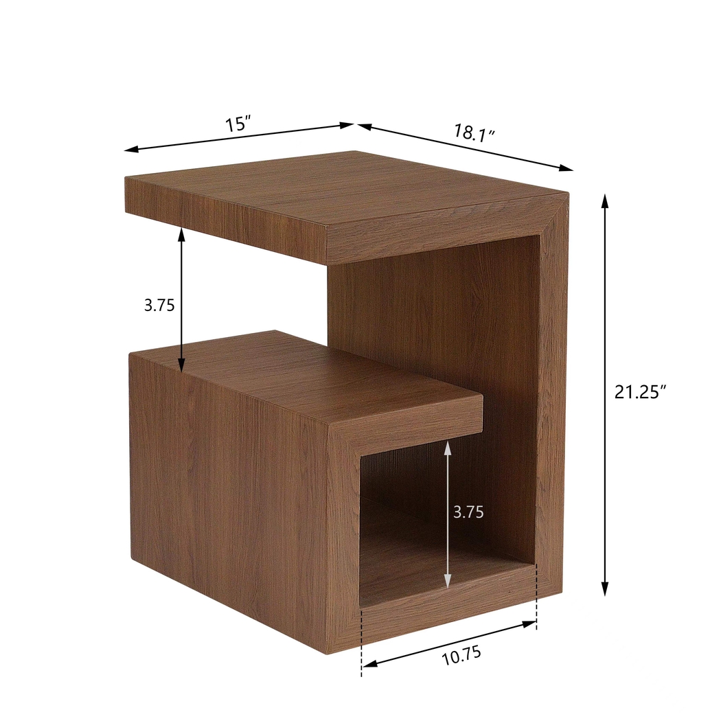 Ovita Walnut End Table - Thumbnail - Image 7