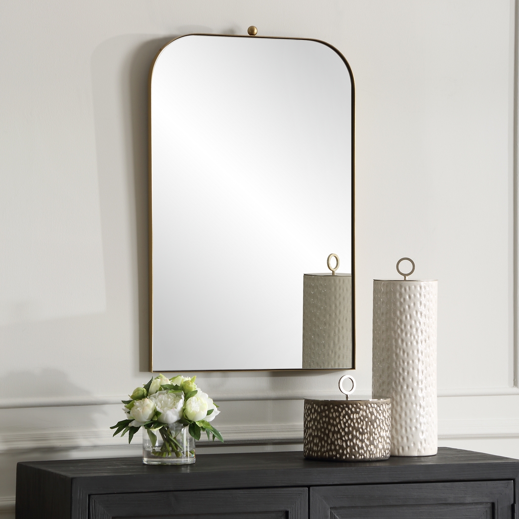 Ovloa Gold Wall Mirror - Thumbnail - Image 2