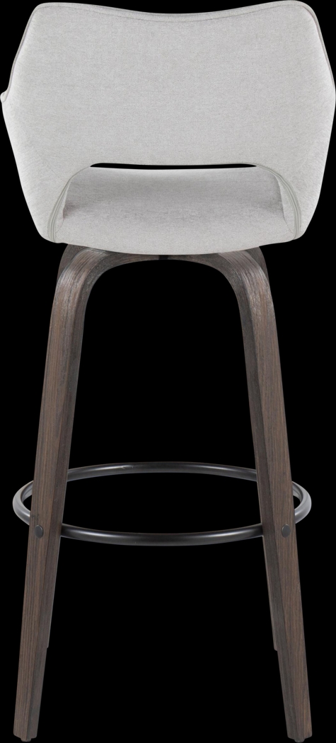 Ovur I Gray Swivel Barstool, Set of 2 - Thumbnail - Image 9
