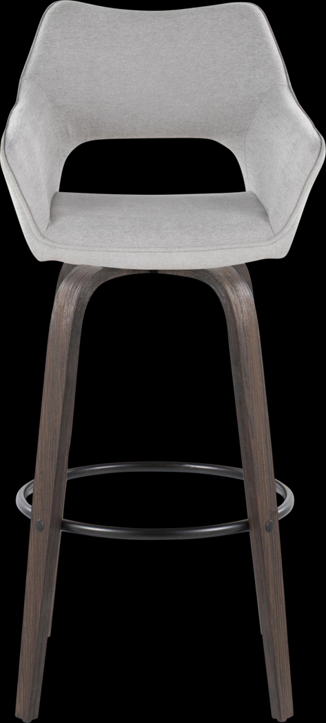 Ovur I Gray Swivel Barstool, Set of 2 - Thumbnail - Image 10