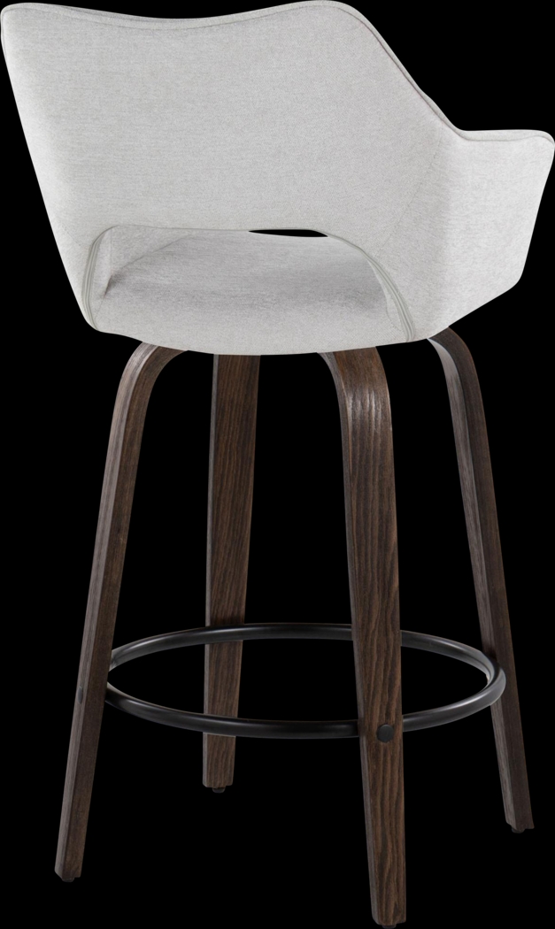 Ovur I Gray Swivel Counter Height Stool, Set of 2 - Thumbnail - Image 6