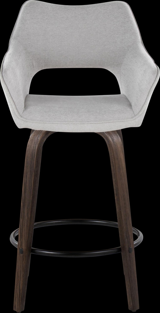 Ovur I Gray Swivel Counter Height Stool, Set of 2 - Thumbnail - Image 8