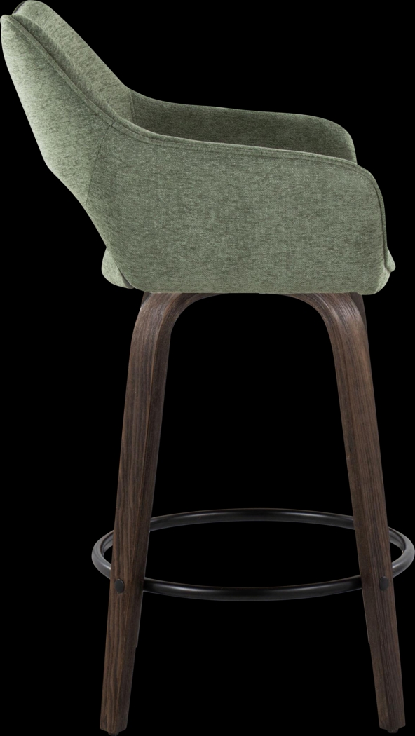 Ovur I Green Swivel Counter Height Stool, Set of 2 - Thumbnail - Image 5