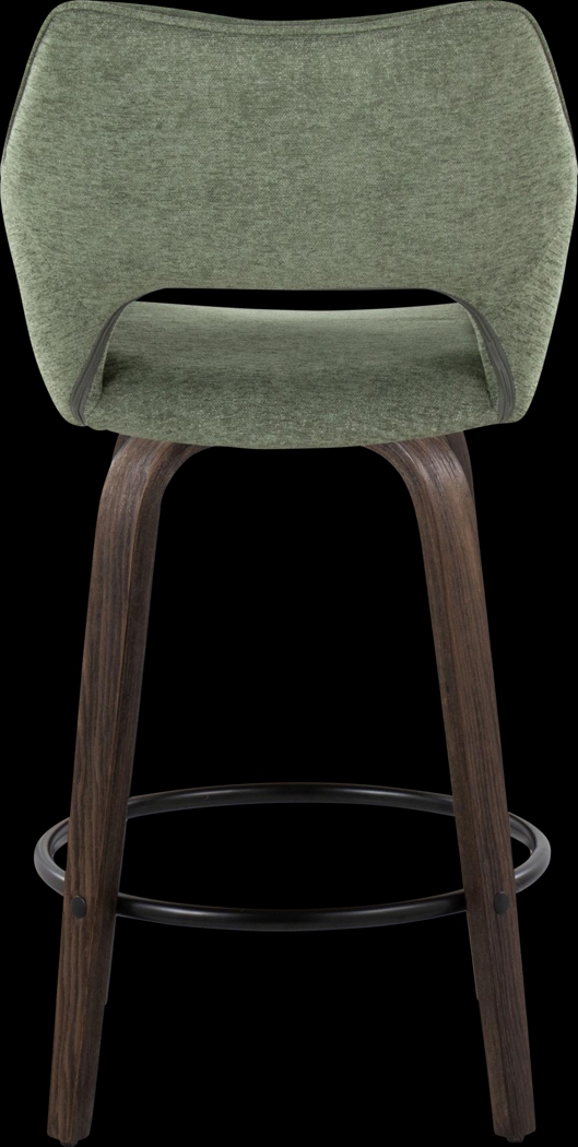 Ovur I Green Swivel Counter Height Stool, Set of 2 - Thumbnail - Image 7