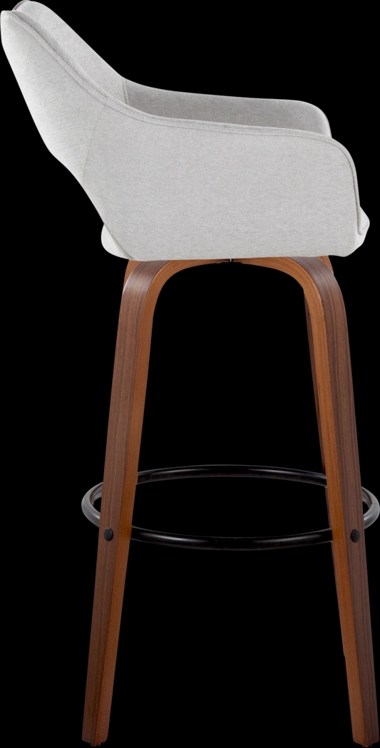 Ovur II Gray Swivel Barstool, Set of 2 - Thumbnail - Image 7