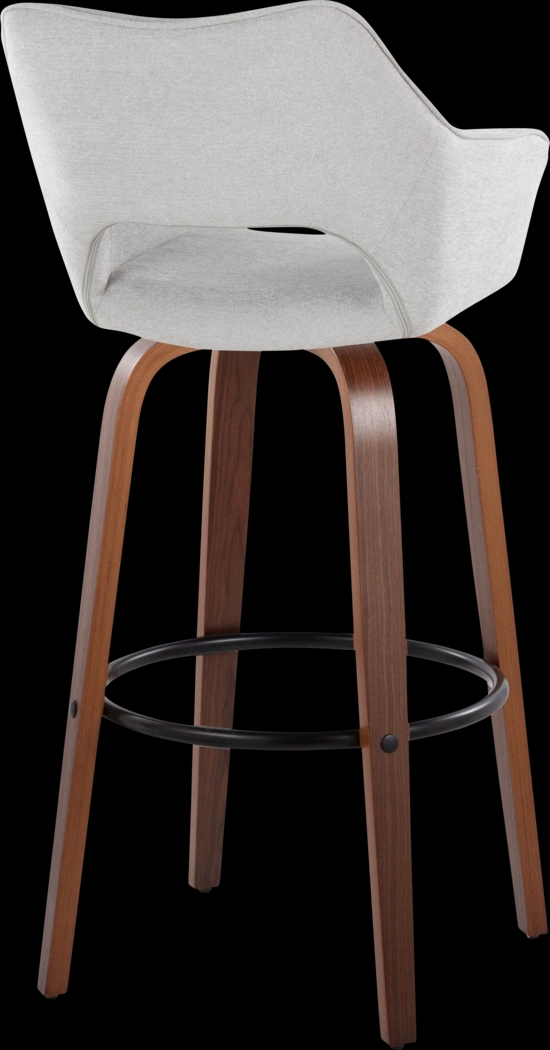 Ovur II Gray Swivel Barstool, Set of 2 - Thumbnail - Image 8