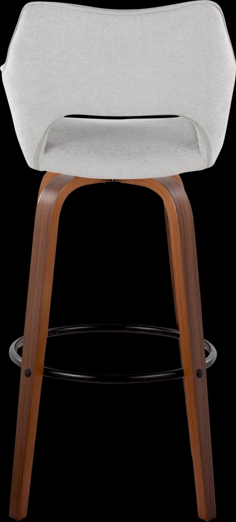 Ovur II Gray Swivel Barstool, Set of 2 - Thumbnail - Image 9