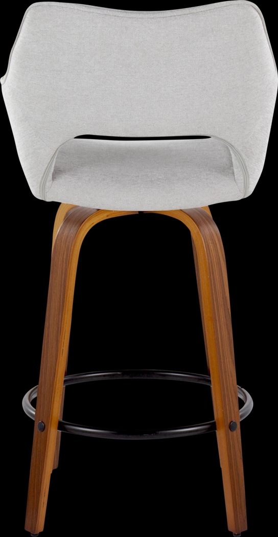 Ovur II Gray Swivel Counter Height Stool, Set of 2 - Thumbnail - Image 7