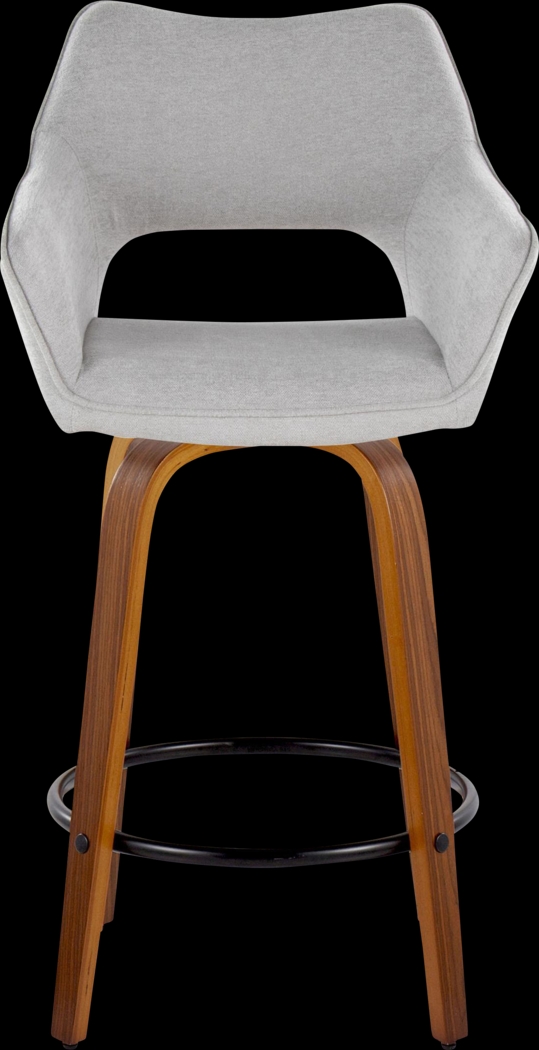 Ovur II Gray Swivel Counter Height Stool, Set of 2 - Thumbnail - Image 8