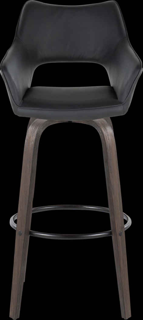 Ovur III Black Swivel Barstool, Set of 2 - Thumbnail - Image 10