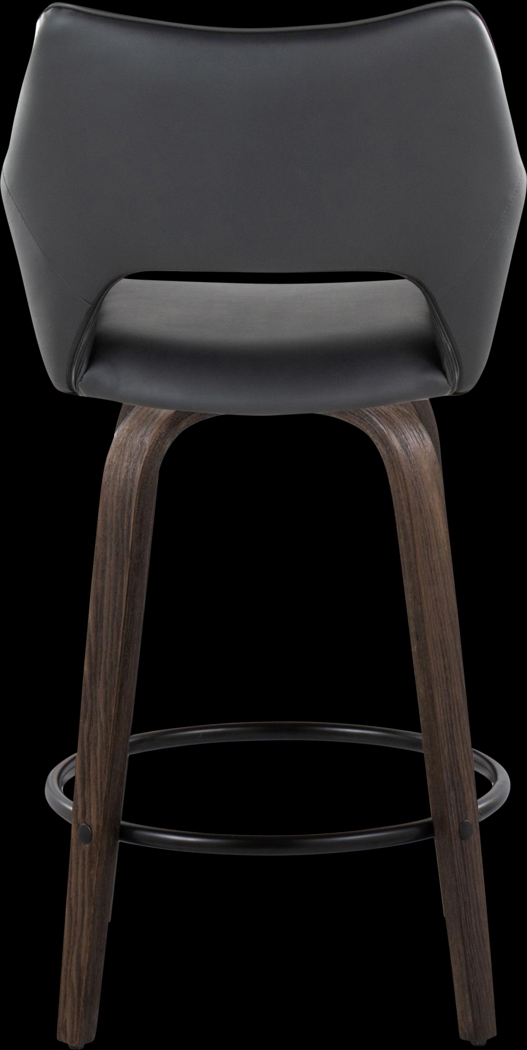 Ovur III Black Swivel Counter Height Stool, Set of 2 - Thumbnail - Image 7