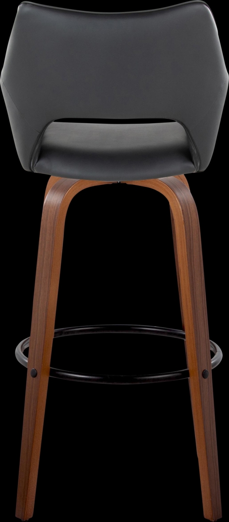 Ovur IV Black Swivel Barstool, Set of 2 - Thumbnail - Image 9