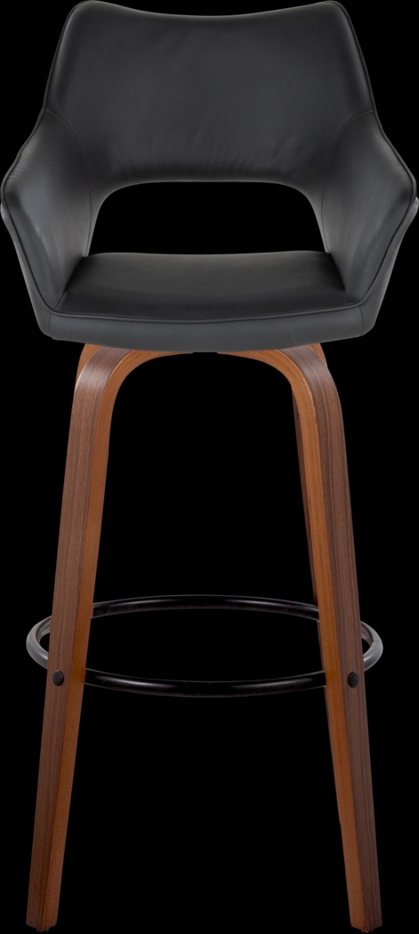 Ovur IV Black Swivel Barstool, Set of 2 - Thumbnail - Image 10