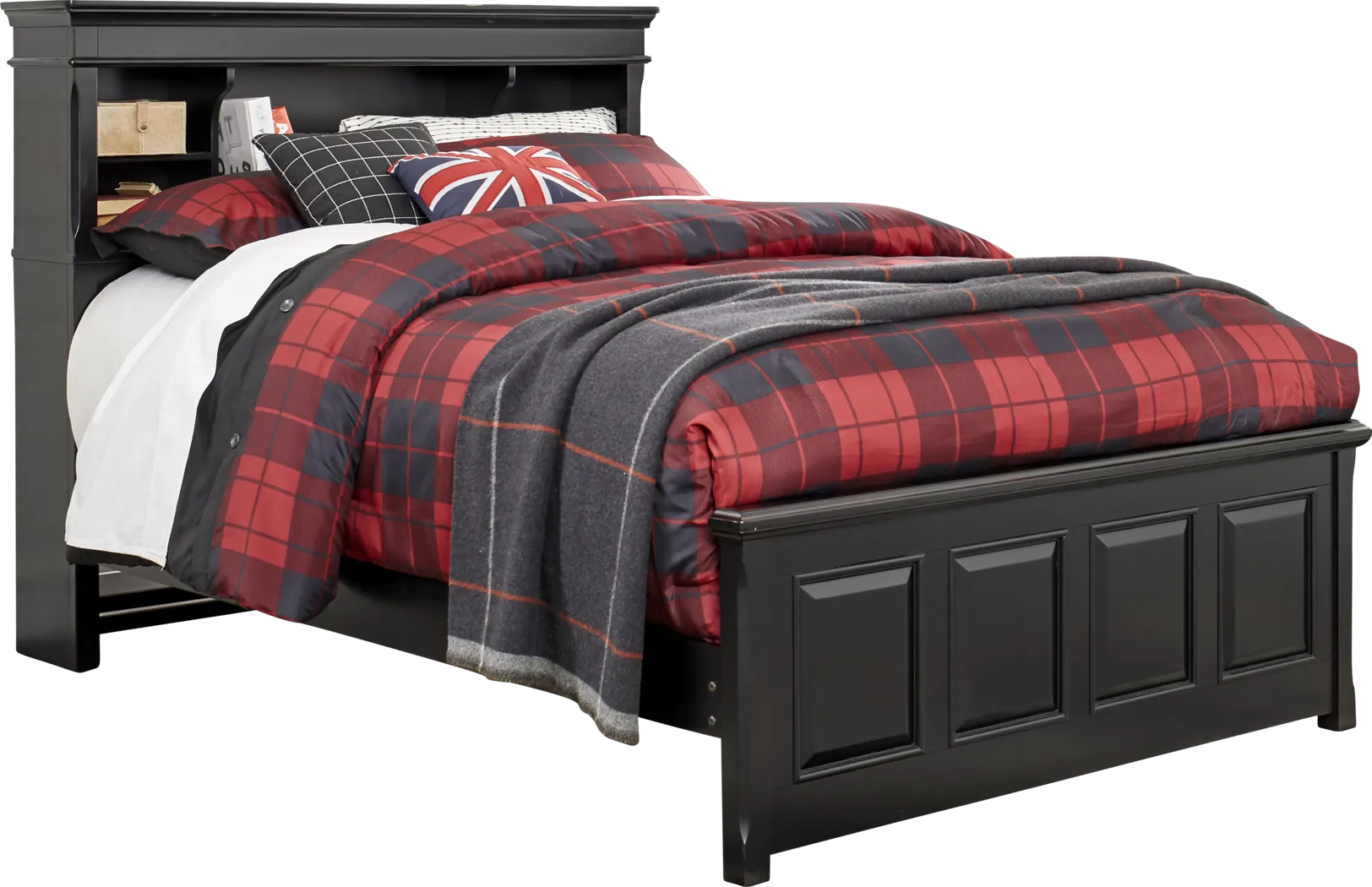 Kids Owens Valley Black 5 Pc Full Bookcase Bedroom - Thumbnail - Image 2