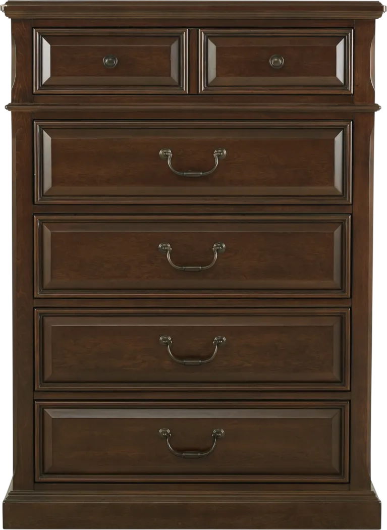 Kids Owens Valley Brown Cherry 5 Pc Twin Panel Bedroom - Thumbnail - Image 3